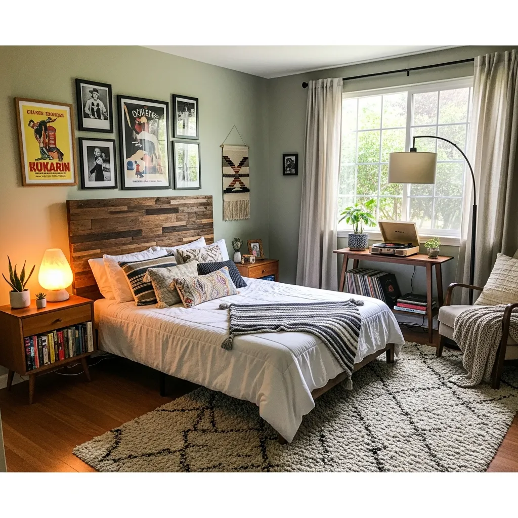 Bedroom showcasing personalized design touches